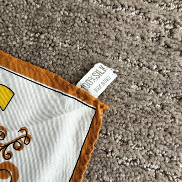 Vintage Alberti Liquor Strega Silk Scarf - Picture 7 of 11